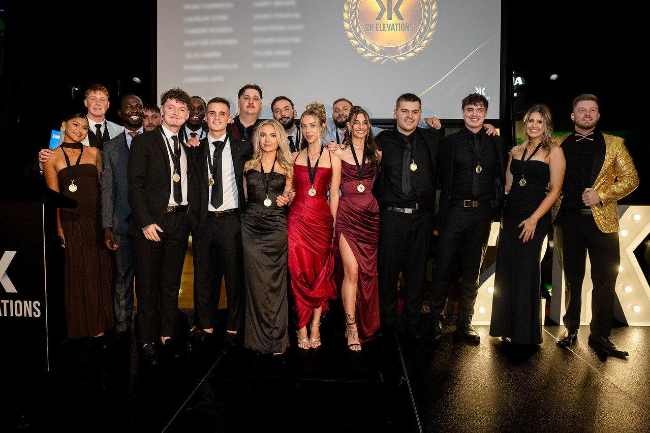 The 2K Elevations team at the annual awards gala